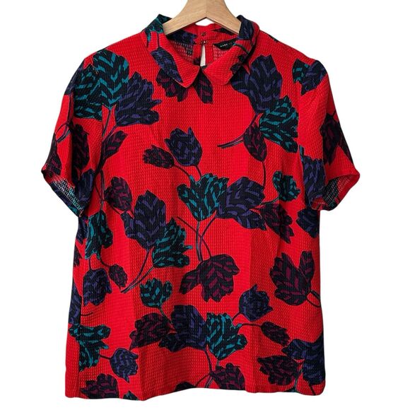 Marc By Marc Jacobs 8 Women’s Silk Floral Print Blouse Multicolor - Picture 1 of 10